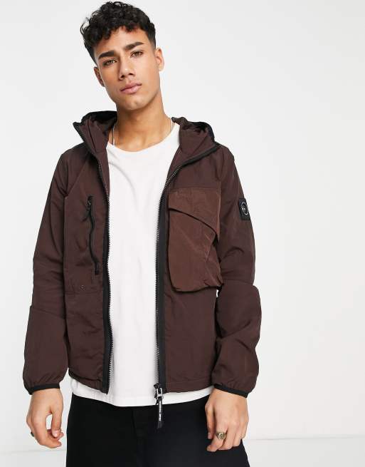 Marshall Artist GD hooded jacket in truffle ASOS