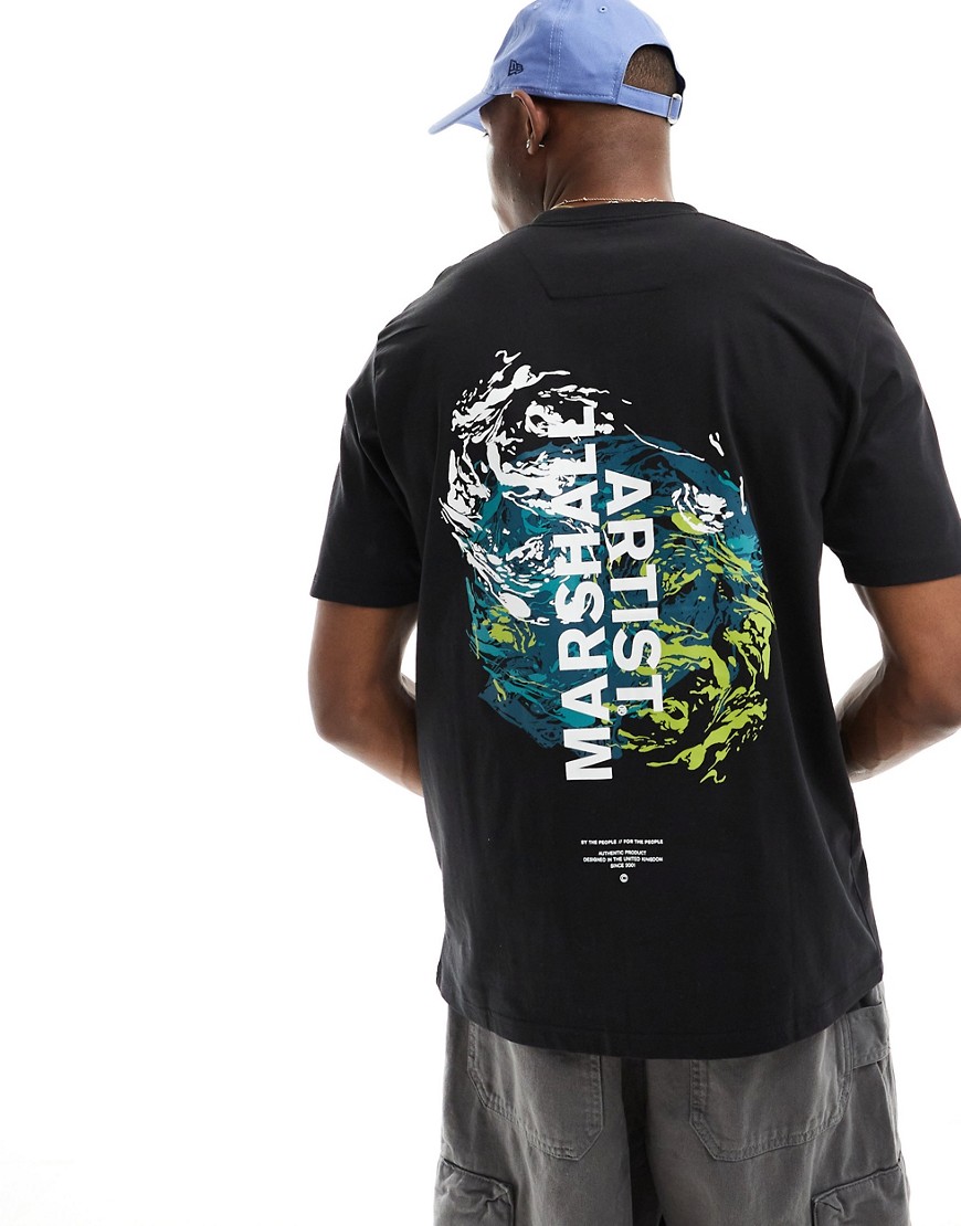 Marshall Artist graphic back t-shirt in black