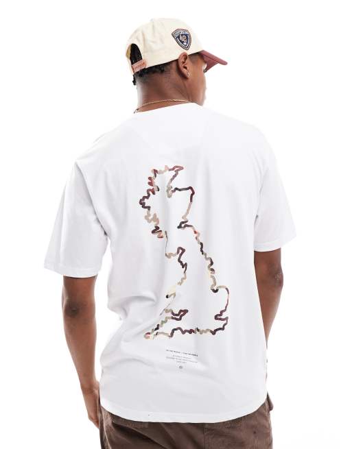 Marshall Artist – House Check Map – T-Shirt in Weiß