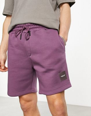 Marshall Artist insignia sweat shorts in purple - ASOS Price Checker