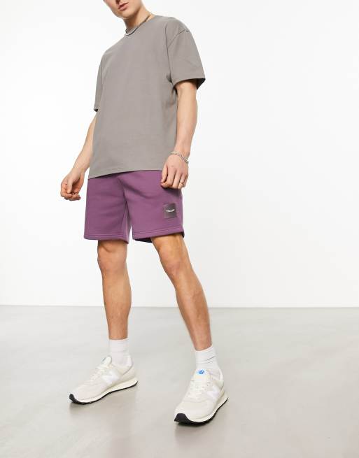 Marshall Artist insignia sweat shorts in purple | ASOS