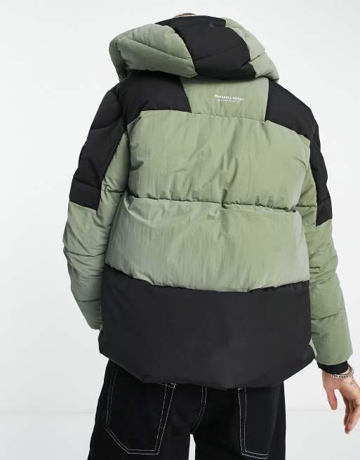 Marshall Artist lavaredo reflective padded jacket in green