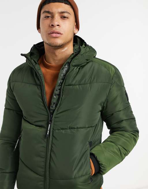 Marshall Artist – Paninaro – Wattierte Jacke in Khaki