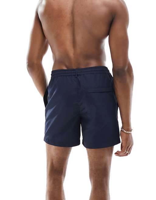 Marshall Artist - Pantaloncini da bagno blu navy con logo, 2 di 4