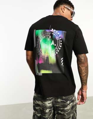 Marshall Artist paradiso backprint t-shirt in black