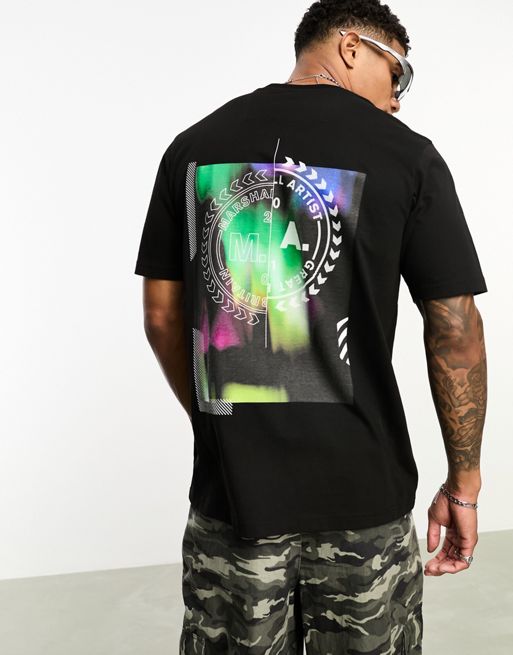 Marshall Artist paridiso backprint t-shirt in black | ASOS