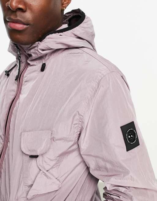 Marshall Artist scudo krinkle nylon jacket in dark pink | ASOS