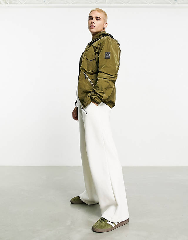 Marshall Artist - scudo krinkle nylon jacket in khaki
