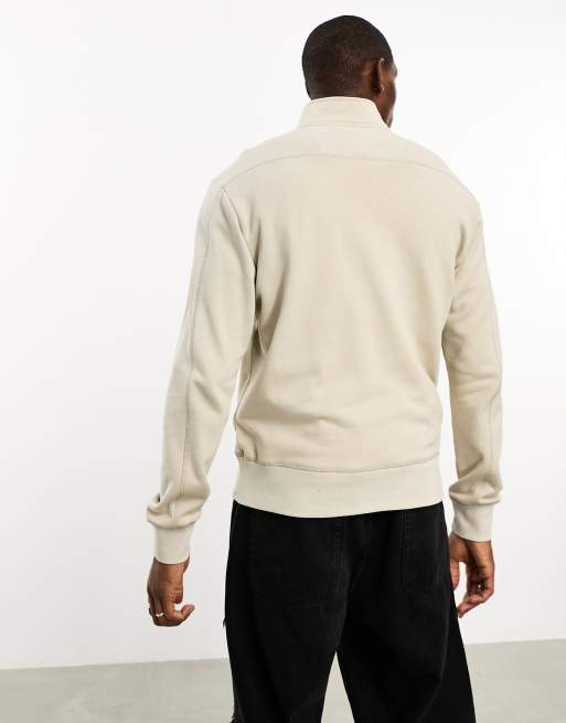 Marshall Artist – Siren – Beige sweatshirt med halvlång dragkedja, 2 av 4
