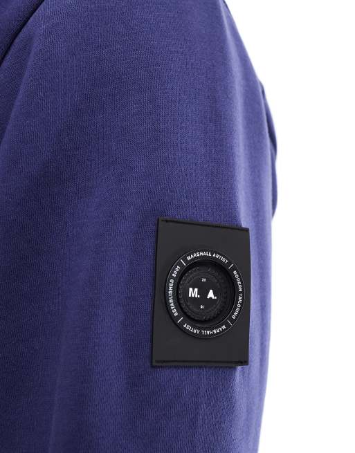 Marshall Artist - Siren - Sweater met korte rits in blauw , 3 van 4