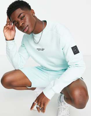 Marshall Artist siren sweatshirt in blue - ASOS Price Checker