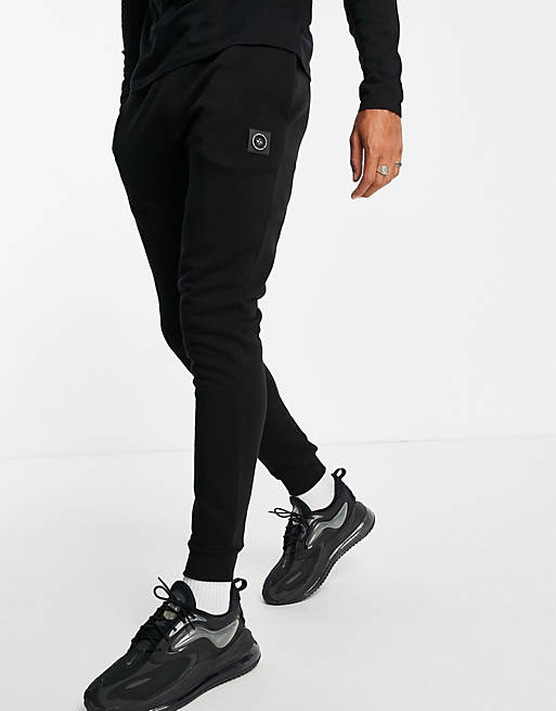 Tracksuits Marshall Artist siren tapered joggers in black 