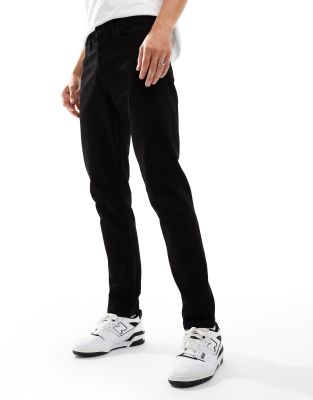 Marshall Artist Skinny Jeans In Black Overdyed