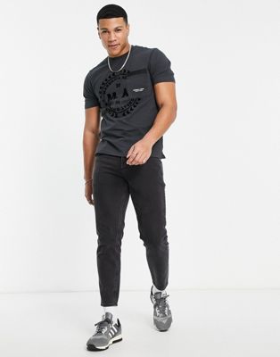 Homme Marshall Artist - T-shirt à poche avec motif sirène - Noir