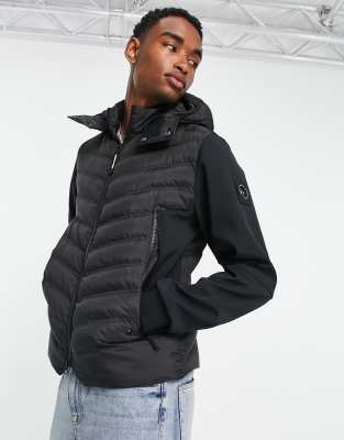 Marshall Artist takeda hybrid jacket in black - ASOS Price Checker