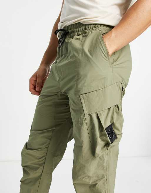 Marshall Artist Technical Cargo Pants In Khaki, Marshalls Cargo Pants