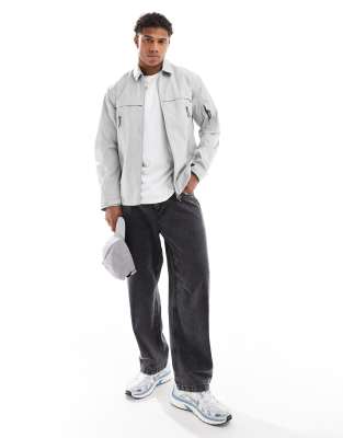 Marshall Artist Tecnica Overshirt In Gray