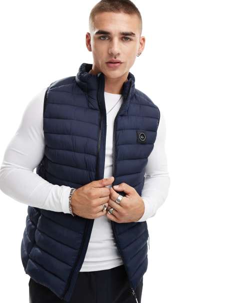 Marshall Artist vest in navy - view 1