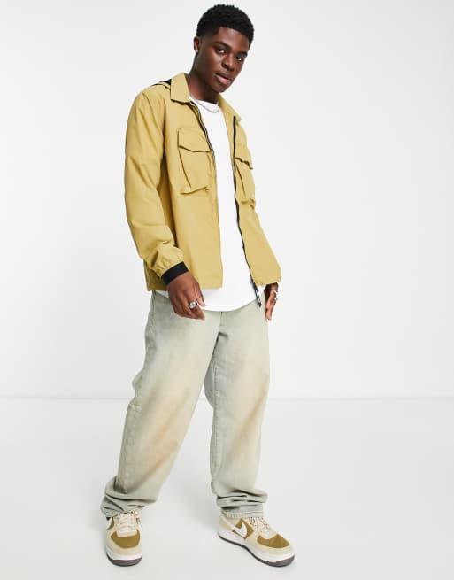 Marshall Artist Veste chemise avec capuche amovible Marron ASOS