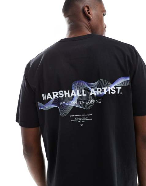 Marshall Artist wireframe graphic t-shirt in black - view 1