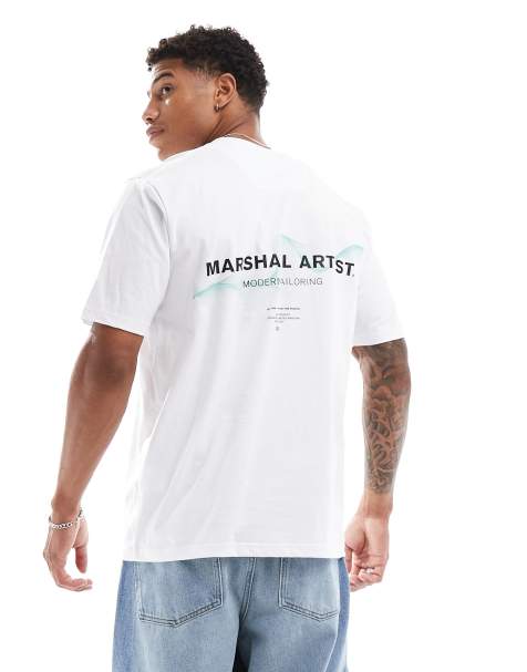 Marshall Artist - Wireframe - T-shirt bianca con grafica - view 1