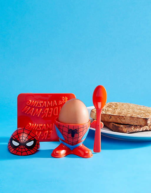 Marvel Comics - Spiderman - Coquetier et tampon pour toast