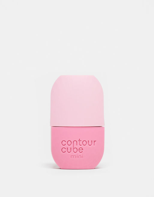 Masajeador facial para terapia con hielo rosa de tamaño viaje de Contour Cube