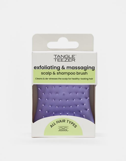 Masajeador y exfoliante de cuero cabelludo color lavanda de Tangle Teezer 