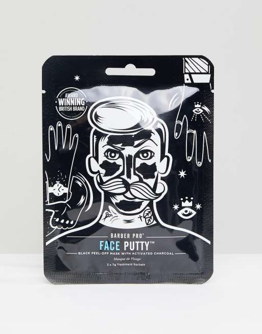 Mascarilla facial exfoliante de masilla de Barber Pro