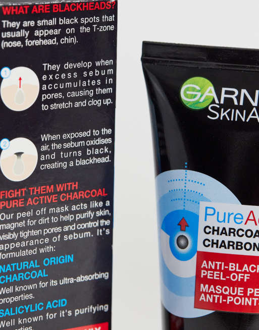 Mascarilla peel-off anti puntos negros de carbón Pure Active de Garnier (ahorra un 33%) , 4 de 4