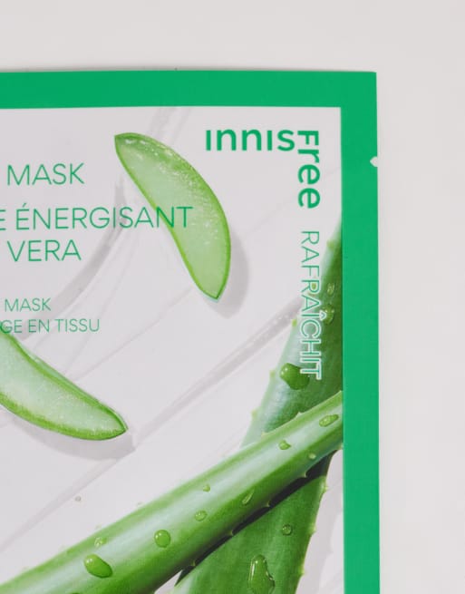Mascarilla revitalizante con aloe vera de INNISFREE, 2 de 3