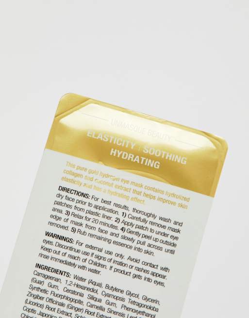 Mascarillas de ojos iluminadoras Hydro Gel Pure Gold de masque BAR, 4 de 4