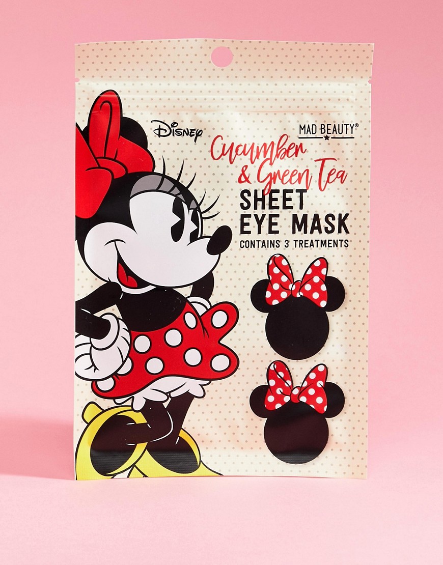 Maschera per occhi con Minnie della Disney - Cetriolo e tè verde-Multicolore