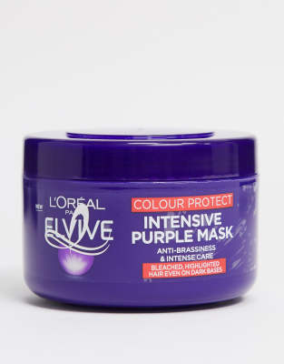 фото Маска для окрашенных волос l'oreal elvive colour protect anti-brassiness purple - 250 мл-бесцветный