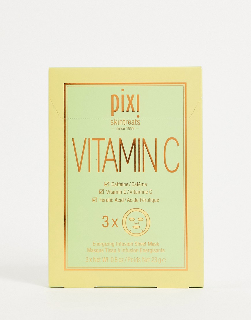 фото Маска-салфетка с витамином с pixi (3 шт.)-бесцветный