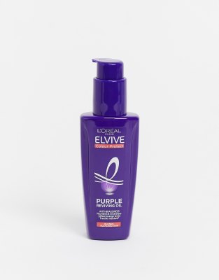 фото Масло для окрашенных волос l'oreal elvive colour protect anti-brassiness purple, 100 мл-бесцветный