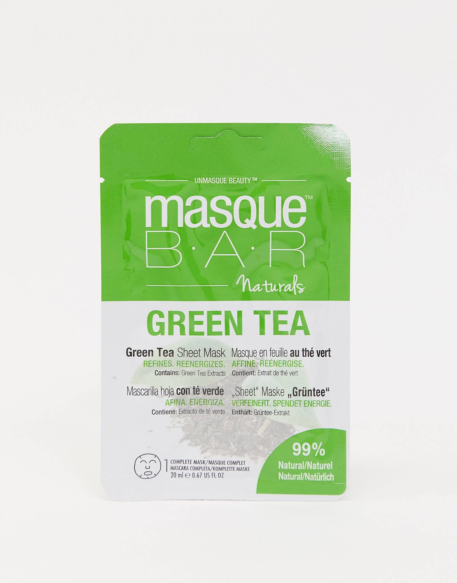 asos.com | Masque Bar Naturals Green Tea Sheet Mask