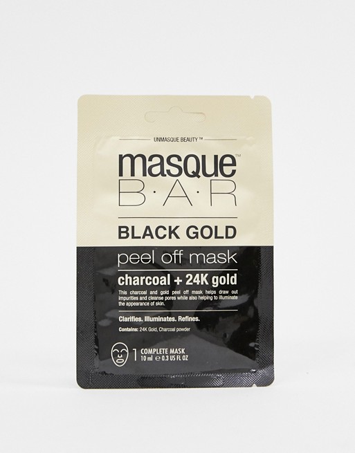 MasqueBAR Black Gold Charcoal & 24k Gold Peel Off Mask