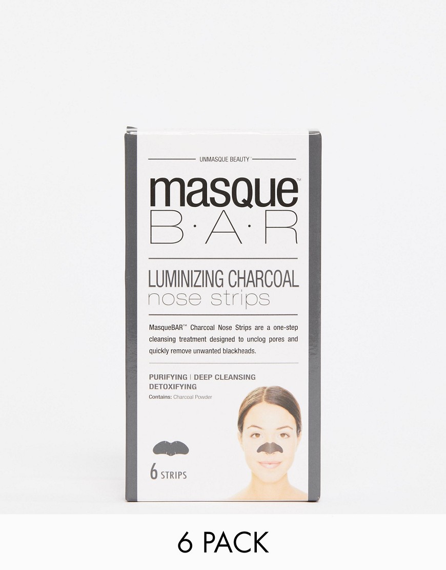 MasqueBAR Charcoal Nose Strips x6-Black