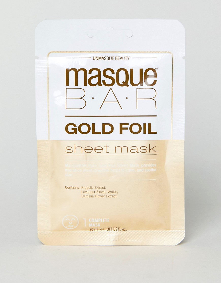MasqueBAR - Gezichtsmaskervel met goud-Zonder kleur