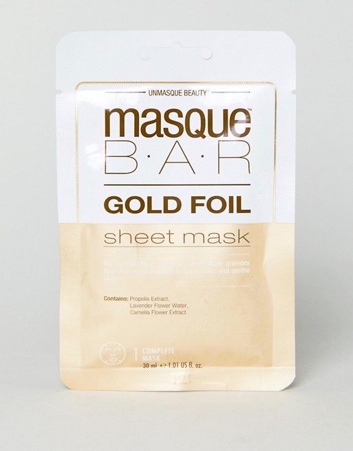 MasqueBAR Gold Foil Calming Sheet Mask