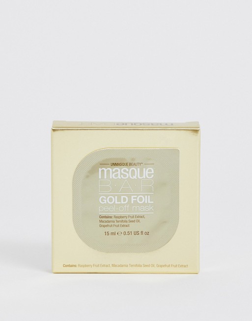 MasqueBAR Gold Foil Brightening Peel Off Mask Pod