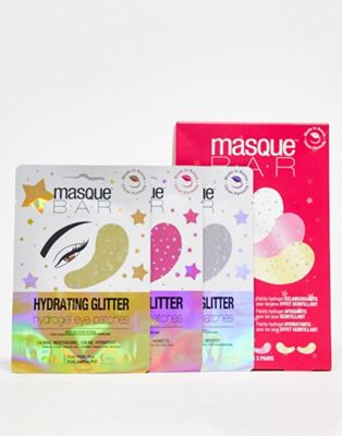 MasqueBAR Holographic Glitter Eye Patches 3 Pairs