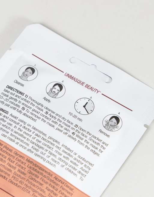MasqueBAR Rose Gold Foil Moisturizing Sheet Mask, 4 of 4