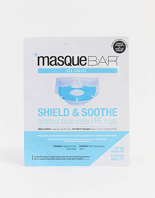 MasqueBar Shield & Soothe Hydrogel Hyaluronic Acid & Aloe Vera infused Facial Mask