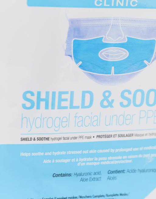 MasqueBAR Shield & Soothe Hydrogel Hyaluronic Acid & Aloe Vera infused Facial Mask, 2 of 4