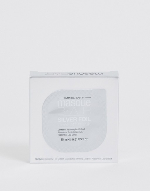 MasqueBAR Silver Foil Peel Off Mask Pod