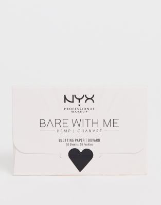 фото Матирующие салфетки с экстрактом конопли nyx professional makeup bare with me-бесцветный