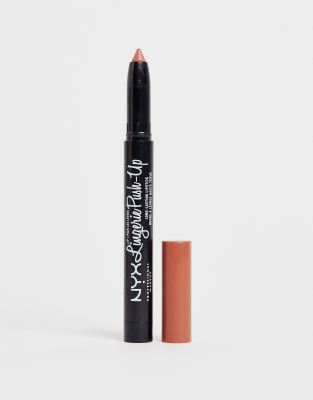 Помада и блеск для губ Матовая губная помада NYX Professional Makeup - Lip Lingerie (Bedtime Flirt Brown)-Бесцветный