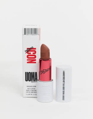 фото Матовая губная помада uoma - beauty badass icon concentrated (angela)-коричневый